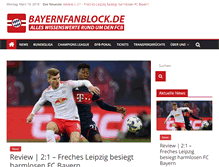 Tablet Screenshot of bayernfanblock.de